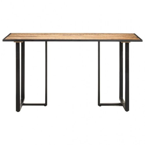 Spisebord 140 cm i ru mangotræ - industrielt design