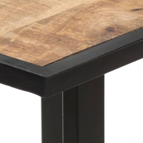Spisebord 140 cm i ru mangotræ - industrielt design