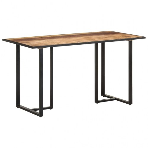 Spisebord 140 cm i ru mangotræ - industrielt design