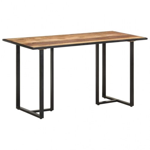 Spisebord 140 cm i ru mangotræ - industrielt design