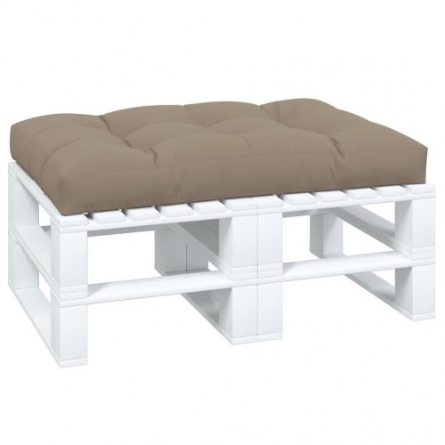 Pallehynde 120 × 80 × 12 cm - stof, gråbrun