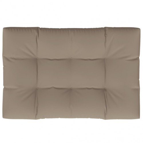 Pallehynde 120 × 80 × 12 cm - stof, gråbrun