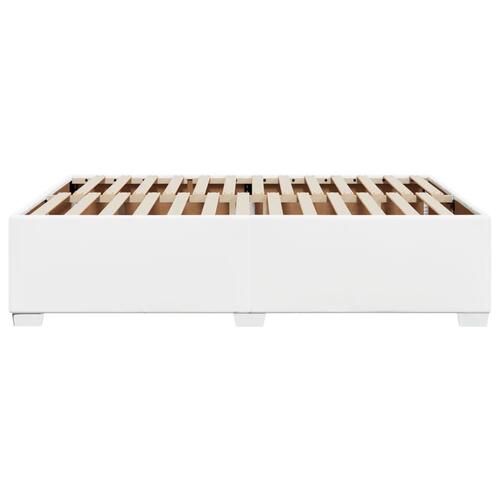 Sengeramme 160x200 cm kunstlæder hvid