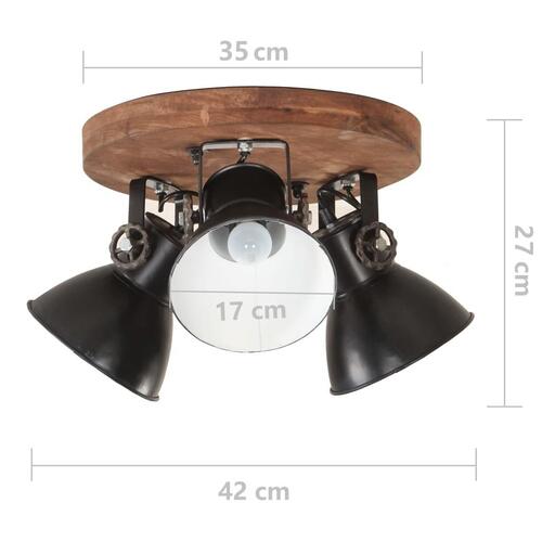 Industriel loftlampe 25 W 42x27 cm E27 mat sort