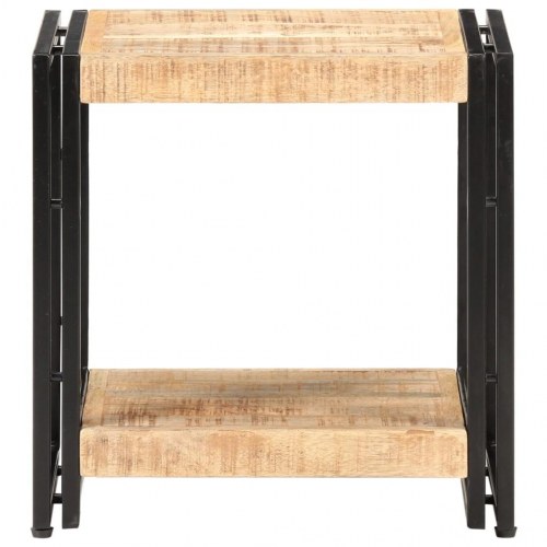 Sidebord 40 × 30 × 40 cm i ru mangotræ - industrielt design