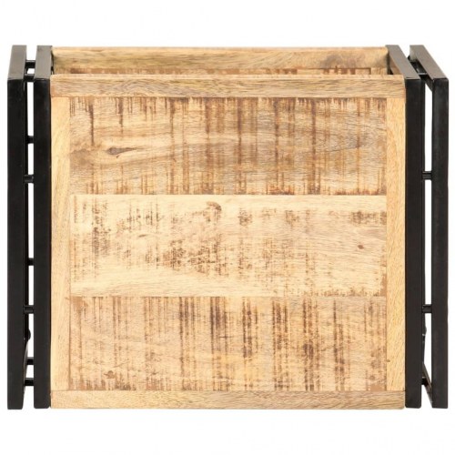 Sidebord 40 × 30 × 40 cm i ru mangotræ - industrielt design