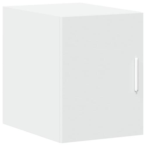 Kontorreol 30x42,5x225 cm konstrueret træ hvid