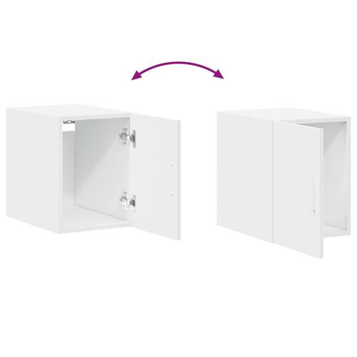 Kontorreol 30x42,5x225 cm konstrueret træ hvid