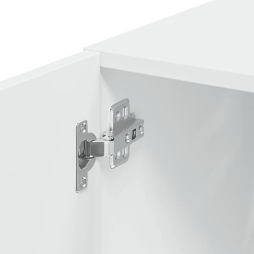Kontorreol 30x42,5x225 cm konstrueret træ hvid