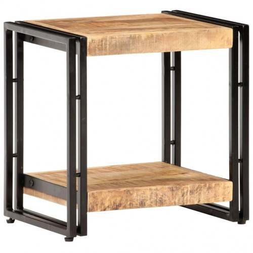 Sidebord 40 × 30 × 40 cm i ru mangotræ - industrielt design