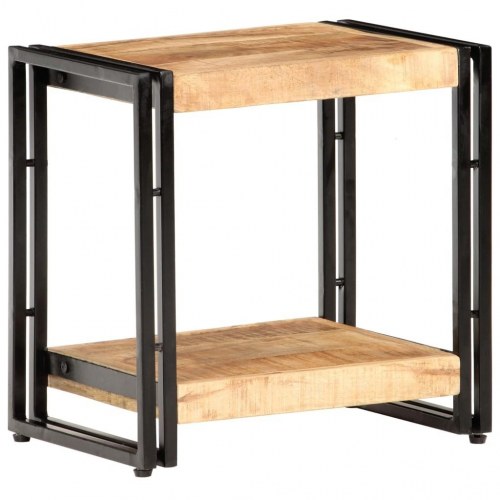 Sidebord 40 × 30 × 40 cm i ru mangotræ - industrielt design