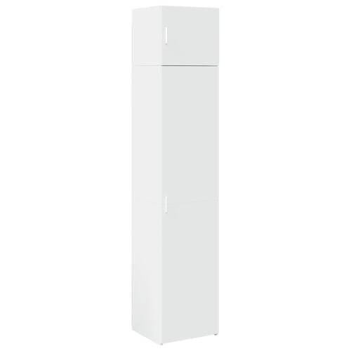 Skab 45x42,5x225 cm smalt konstrueret træ hvid