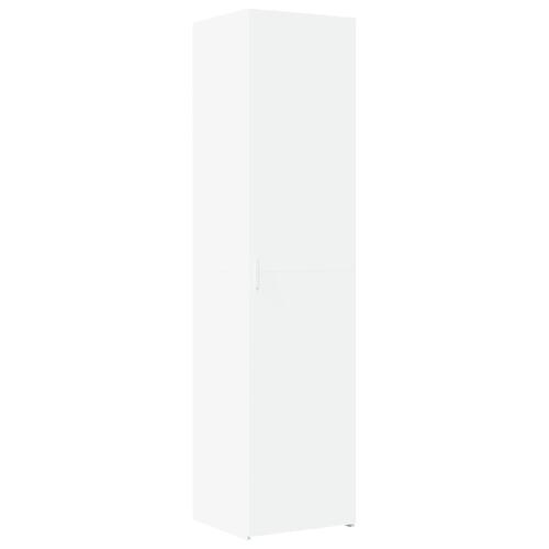 Skab 45x42,5x225 cm smalt konstrueret træ hvid