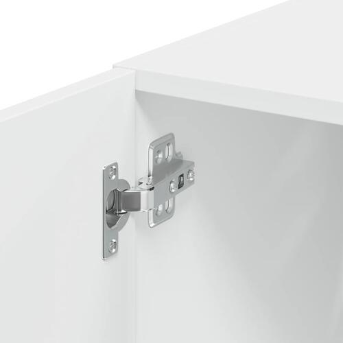 Skab 45x42,5x225 cm smalt konstrueret træ hvid