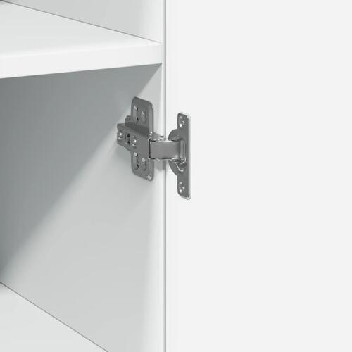 Skab 45x42,5x225 cm smalt konstrueret træ hvid