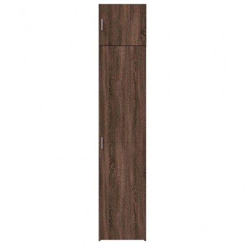 Skab 45x42,5x225 cm smalt konstrueret træ brun egetræsfarve
