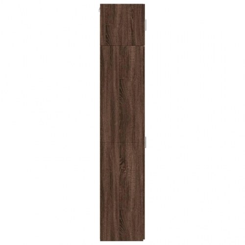 Skab 45x42,5x225 cm smalt konstrueret træ brun egetræsfarve
