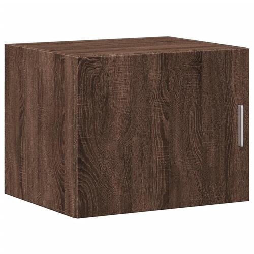 Skab 50x42,5x225 cm smalt konstrueret træ brun egetræsfarve