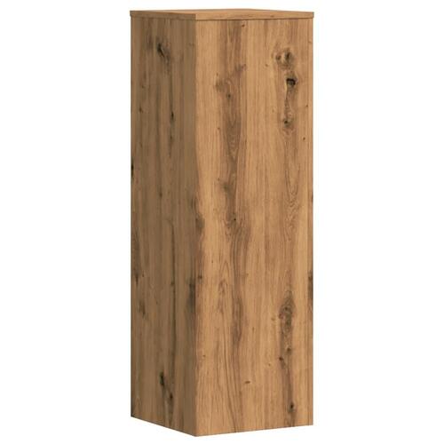 Plantestativ 33x33x100 cm konstrueret træ gammelt egetræslook