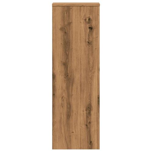 Plantestativ 33x33x100 cm konstrueret træ gammelt egetræslook