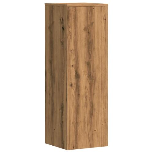 Plantestativ 33x33x100 cm konstrueret træ gammelt egetræslook
