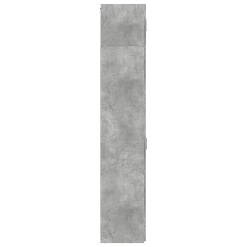 Skab 30x42,5x225 cm smalt konstrueret træ betongrå