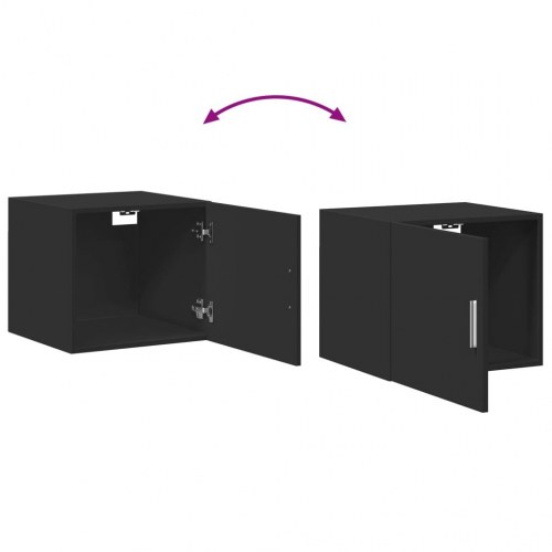 Skab 45x42,5x225 cm smalt konstrueret træ sort