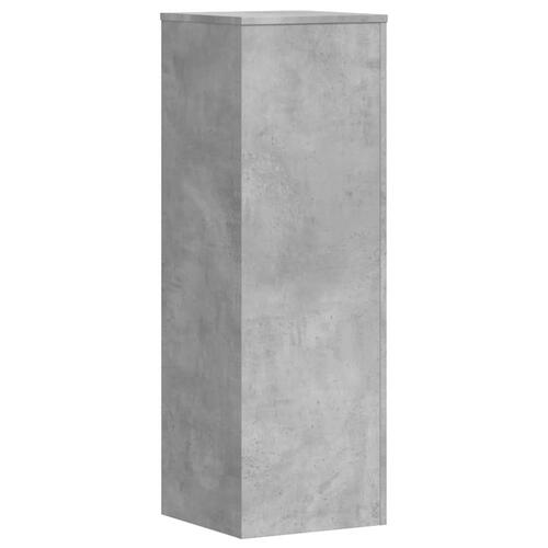 Plantestativ 33x33x100 cm konstrueret træ betongrå
