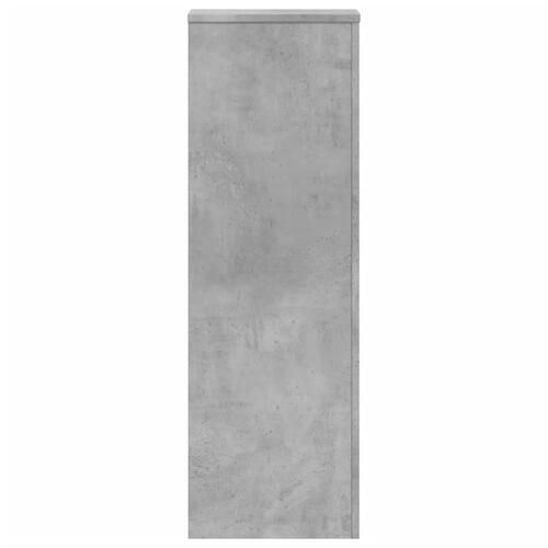Plantestativ 33x33x100 cm konstrueret træ betongrå