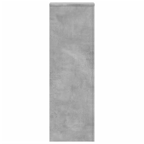 Plantestativ 33x33x100 cm konstrueret træ betongrå