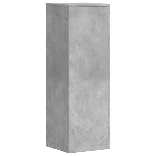 Plantestativ 33x33x100 cm konstrueret træ betongrå