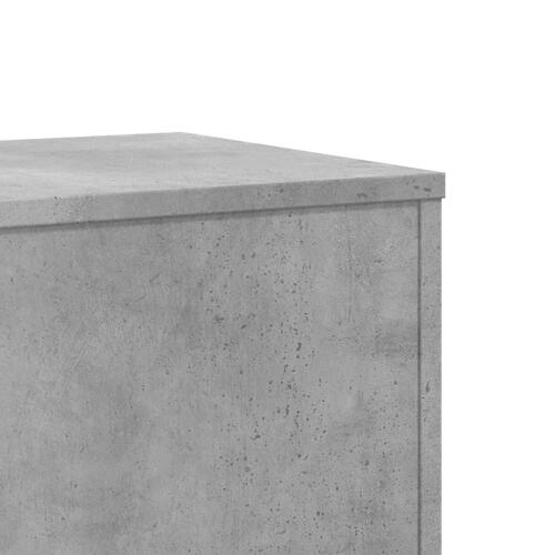 Plantestativ 33x33x100 cm konstrueret træ betongrå