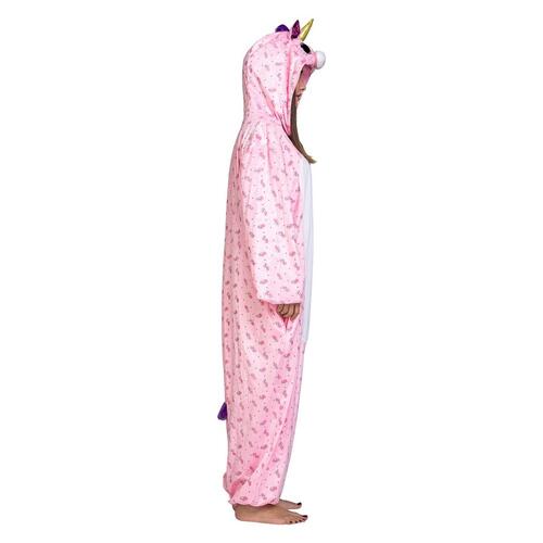 Kostume til voksne Big Eyes Pink Enhjørning