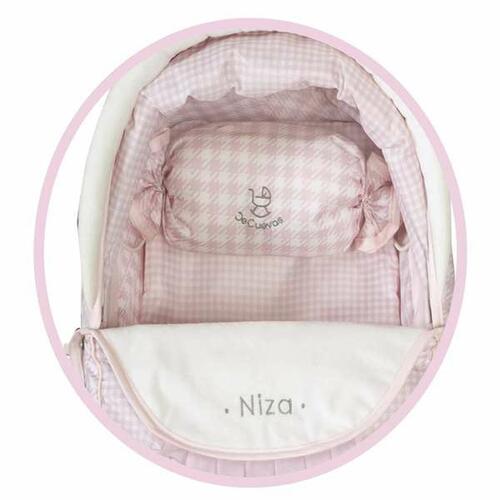 Lille Barnevogn til Dukker Decuevas Niza Pink Parasol 42 x 68 x 81 cm
