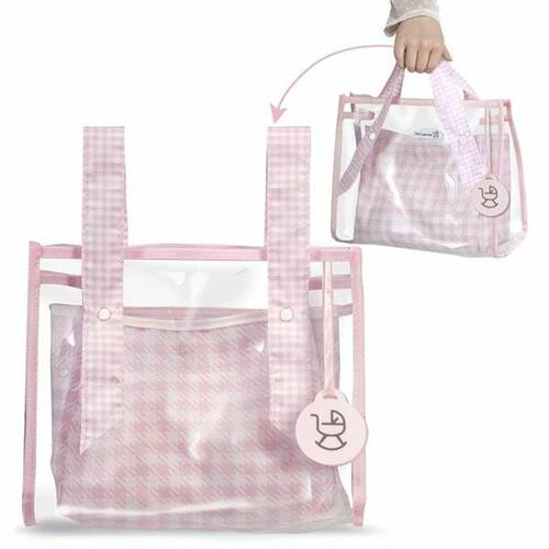 Lille Barnevogn til Dukker Decuevas Niza Pink Parasol 42 x 68 x 81 cm