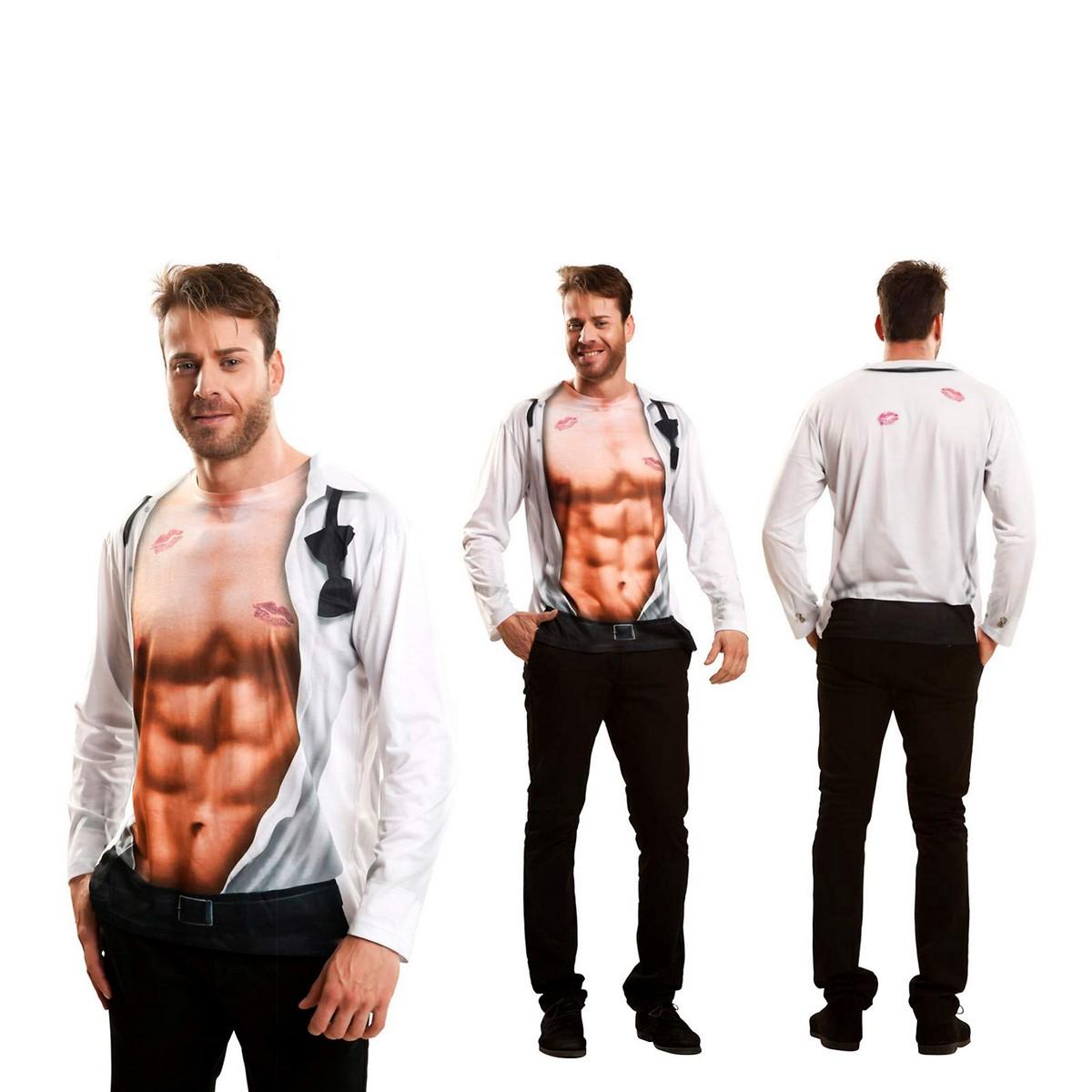 Sexy Boy kostume til voksne - hvid, str. S