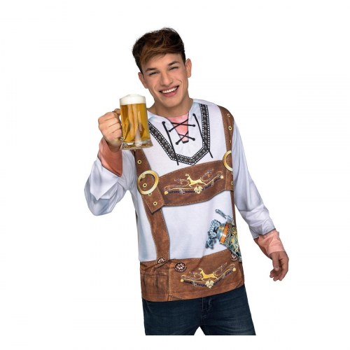 Tyrol - tyrolerkostume T-shirt til voksne, str. S