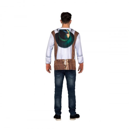 Tyrol - tyrolerkostume T-shirt til voksne, str. S