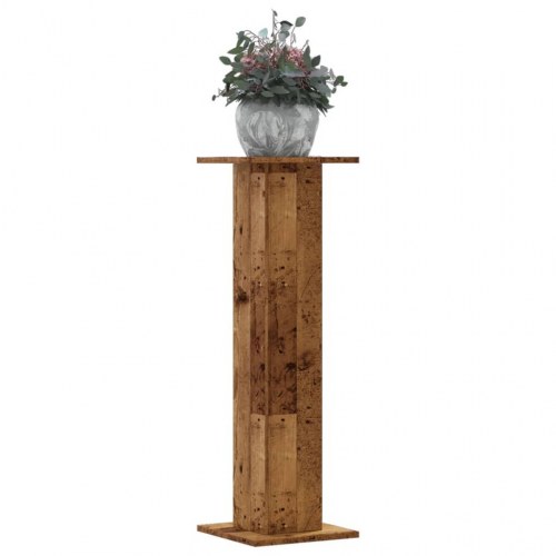 Plantestativer 2 stk. 30 x 30 x 95 cm - antikt træ