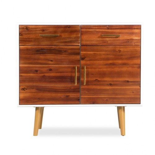 Skænk massivt akacietræ 90 x 33,5 x 83 cm