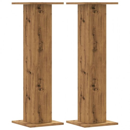 Plantestativer 2 stk. 30 x 30 x 95 cm - egetræsfarve