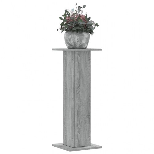 Plantestativer 2 stk. 30 x 30 x 80 cm i konstrueret træ - grå sonoma-eg