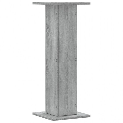 Plantestativer 2 stk. 30 x 30 x 80 cm i konstrueret træ - grå sonoma-eg