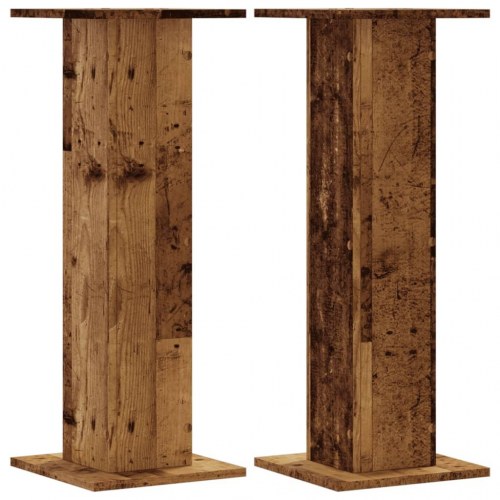Plantestativer 2 stk. - antikt træ, 30 x 30 x 80 cm