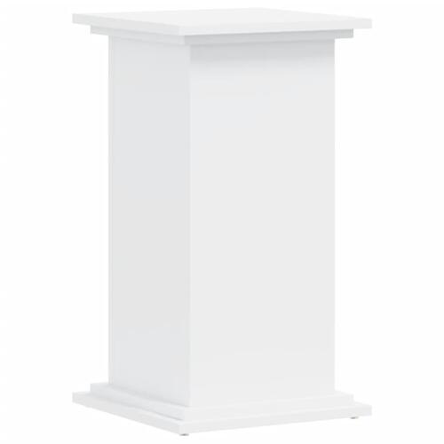 Plantestativ 33x33x60 cm konstrueret træ hvid