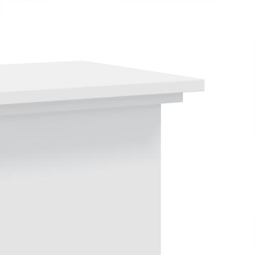 Plantestativ 33x33x60 cm konstrueret træ hvid