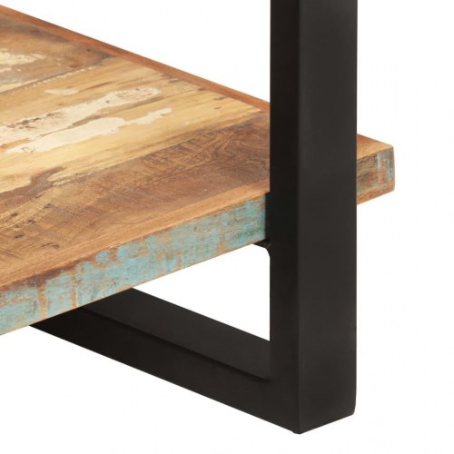 Bogreol med 4 hylder 80x40x180 cm massivt genbrugstræ