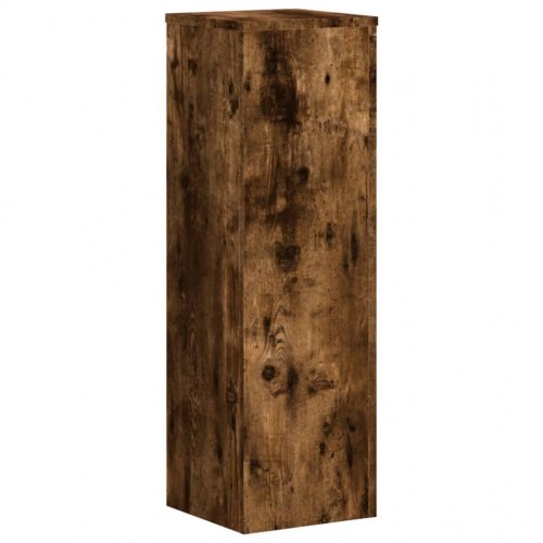 Plantestativer - 2 stk. 25×25×80 cm i konstrueret træ, røget eg