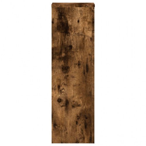 Plantestativer - 2 stk. 25×25×80 cm i konstrueret træ, røget eg