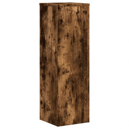 Plantestativer - 2 stk. 25×25×80 cm i konstrueret træ, røget eg